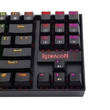Redragon Kumara RGB Backlit Mechanical Gaming Keyboard Brown Switches Black HU - 8