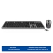 Ewent EW3264 Wireless Keyboard and Mouse Set Black HU - 2