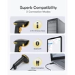 Vezeték nélküli 2D vonalkódolvasó ( Wireless , Bluetooth , USB kábel ) 