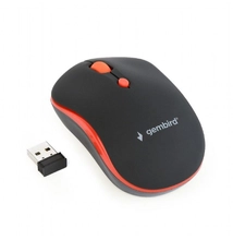 Gembird MUSW-4B-03-R Wireless optical mouse Black/Red