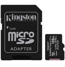 Kingston 128GB microSDXC Canvas Select Plus Class 10 100R A1 C10 Card + adapterrel