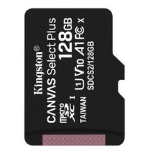 Kingston 128GB microSDXC Canvas Select Plus Class 10 100R A1 C10 Card adapter nélkül