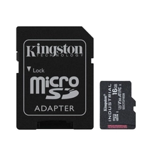 Kingston 16GB microSDHC Class 10 CL10 U3 V30 A1 Industrial + adapterrel