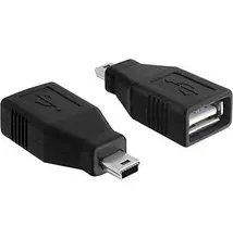 DeLock Adapter USB 2.0-A female > mini USB male