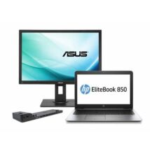 Komplett PC HP EliteBook 850 G3 + Docking station HP Ultra Slim D9Y32AA + 24" ASUS BE24A IPS Monitor (Quality Silver)