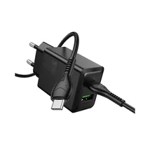 30W Gyorstöltő + Kábel telefonokhoz és tabletekhez