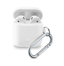 Cellularline Protective cover with carabiner Bounce for Apple AirPods 1,2, white