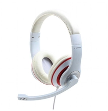 Gembird MHS-03-WTRD Stereo Headset White/Red