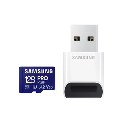 Samsung 128GB microSDXC Pro Plus Class10 U3 A2 V30 adapter nélkül
