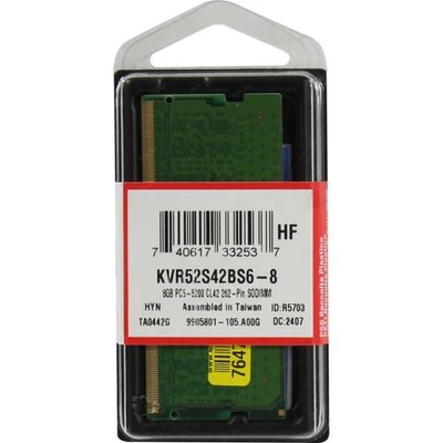 Kingston 8GB DDR5 LAPTOP RAM memória ( 5200Mhz / CL42 ) 