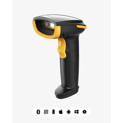 Vezeték nélküli 2D vonalkódolvasó ( Wireless , Bluetooth , USB kábel ) 